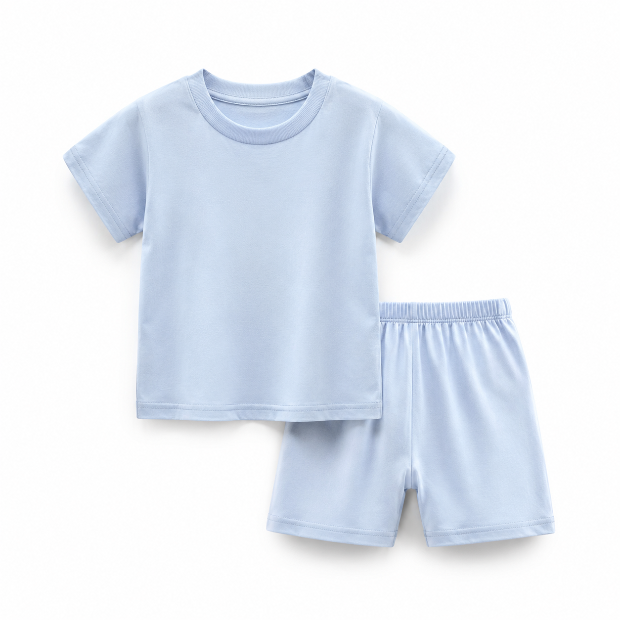 儿童纯棉家居服两件套 短袖+短裤